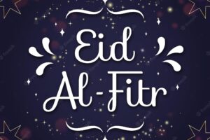 Gradient eid al-fitr illustration