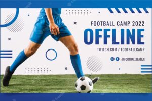 Gradient football game twitch background