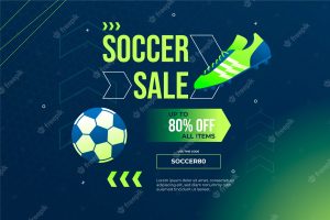 Gradient soccer sale background