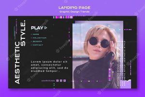 Graphic design trends landing page
