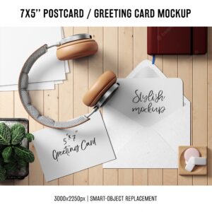 Greeting card mock up