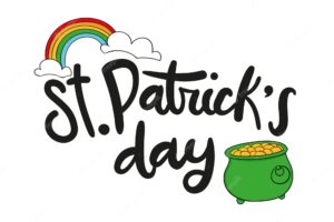Hand drawn lettering for st. patrick's day