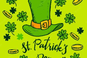 Hand drawn st. patrick's day background