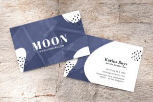 Hand painted business cards
