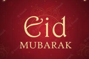 Happy eid greetings maroon golden background islamic social media banner free vector