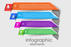 Infographic abstract vector business template