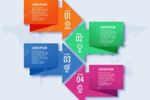 Infographics design template creative concept with four steps