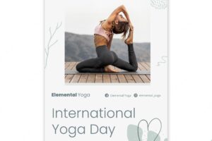 International yoga day flyer