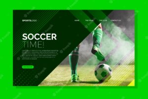 Landing page sport with image