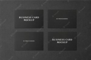 Landscape business card mockup