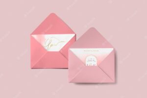 Love cards in envelopes