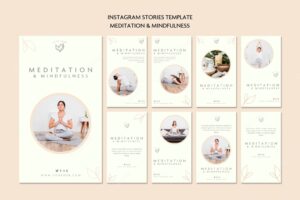 Meditation and mindfulness instagram stories