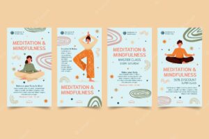Meditation and mindfulness instagram stories