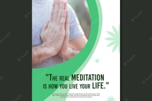 Meditation and mindfulness poster