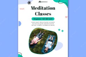 Meditation and mindfulness poster