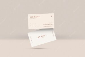 Minimal business card mockup