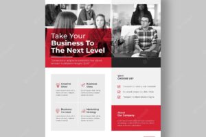 Minimal business flyer template