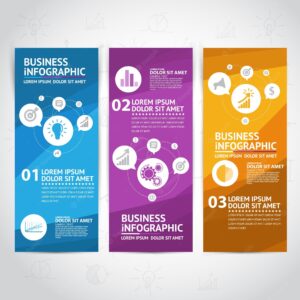 Modern business infographic design