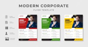 Modern and clean   flyer design for corporate company  business