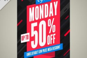 Modern offers brochure of cyber ​​monday