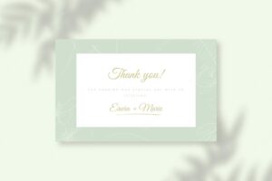 Monocolor happy engagement green gift tag