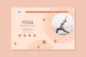 Morning yoga class landing page