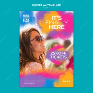 Music event poster template