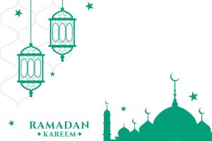 Muslim ramadan kareem festival greeting design
