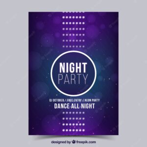 Night party poster