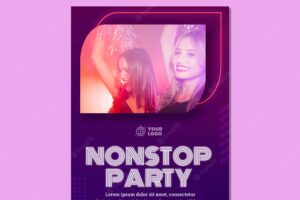Nonstop party poster template