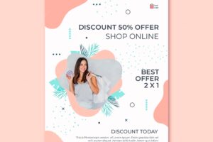 Online shopping flyer design