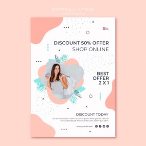 Online shopping flyer design