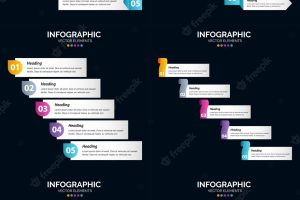 Our vector 6 infographics pack features unique and engaging diagrams and timelines