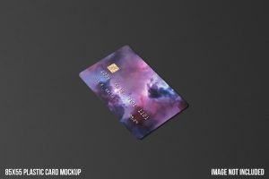 Plastic credit card mockup