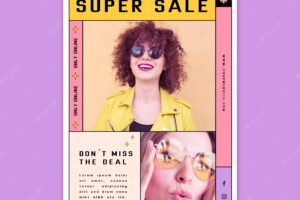 Poster for sunglasses super sale