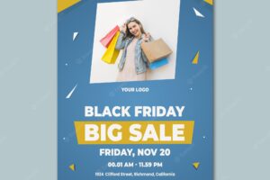 Poster template for retail sale