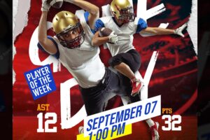 Professional football flyer template