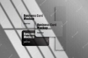 Psd business card mockup template