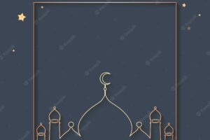 Ramadan framed background design
