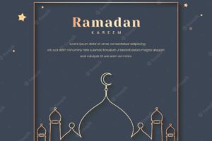 Ramadan framed card design