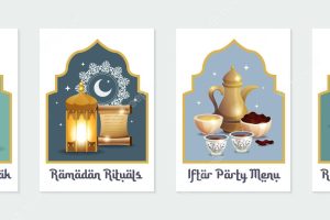 Ramadan kareem illustration card