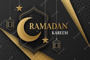 Ramadan kareem illustration in paper style