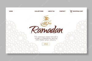 Ramadan sale landing page