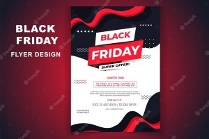 Realistic black friday super sell flyer poster design template