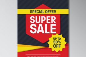 Red and black super sale flyer
