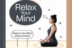 Relax your mind social media post template design