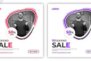 Sale instagram post or banner template