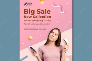 Sale poster and flyer design template