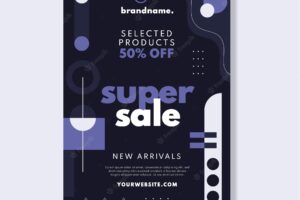 Sale poster with the color of the year 2022