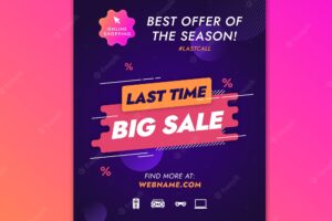 Sales offers poster template